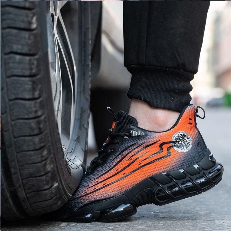 Chaussures de sécurité à coussin d'air pour hommes - Rubber Confort Orthopédique