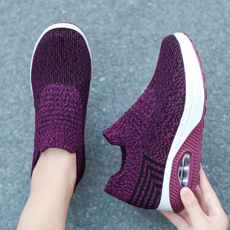Chaussures orthopédiques de Sport respirantes à semelle caoutchouc pour femmes Confort Orthopédique