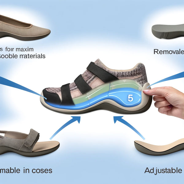 Cinq points clés pour maximiser le confort des chaussures orthopédiques féminines