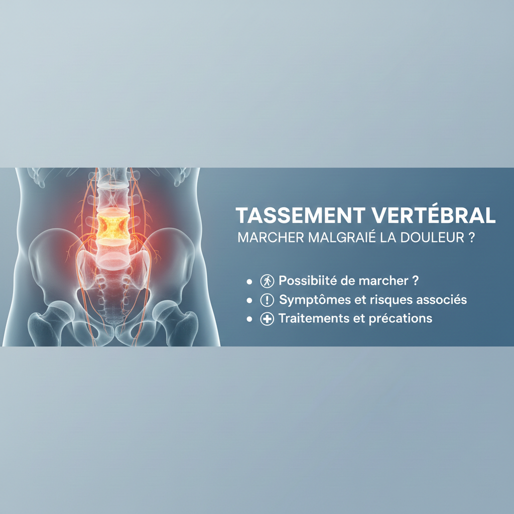 Peut-on marcher avec un tassement de vertèbre ?