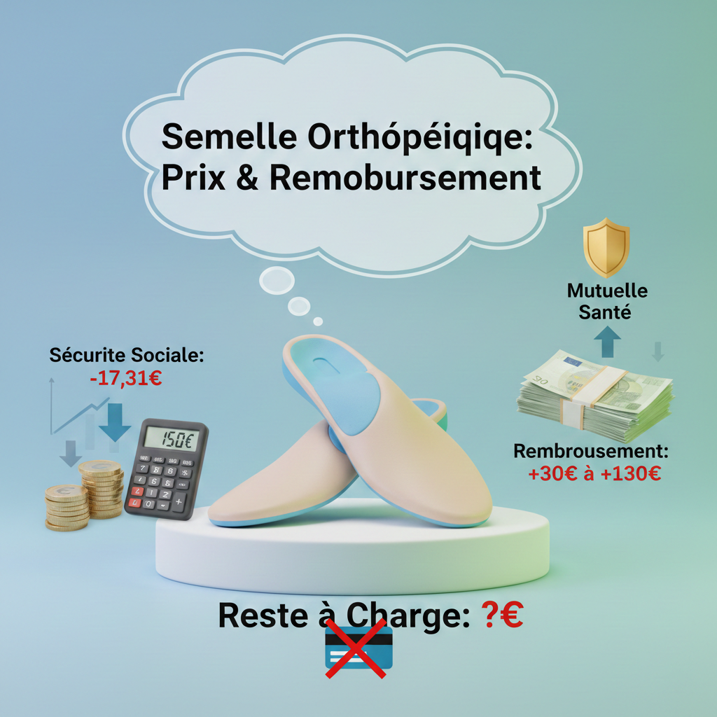 Semelle orthopédique : prix et remboursement