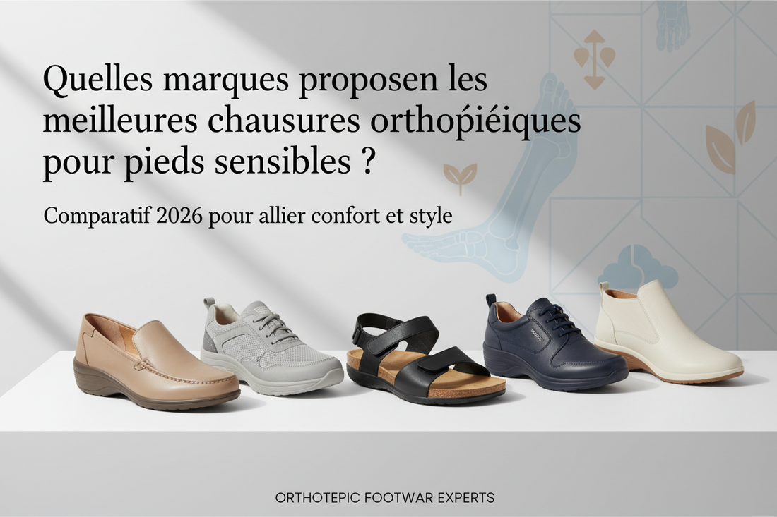 Quelles marques proposent les meilleures chaussures orthopédiques pour pieds sensibles ? : Comparatif 2026 pour allier confort et style