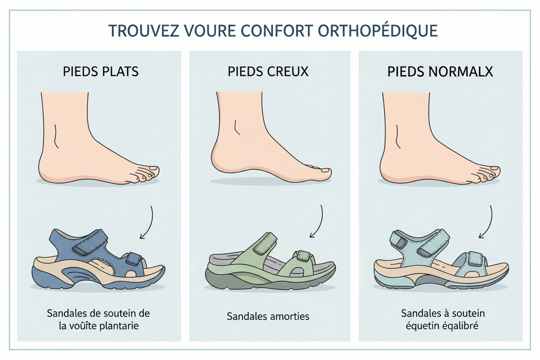 Choisir ses sandales confortables selon son type de pied