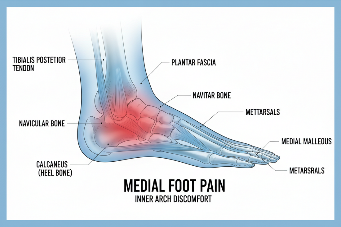 Douleur au pied côté interne : Comprendre, Diagnostiquer et Traiter