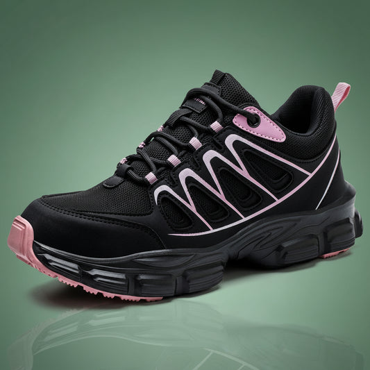 Chaussures De Sécurité Rose Orthopédiques Ergonomiques Et Élégantes À Bout En Acier Pour Femme Confort Orthopédique