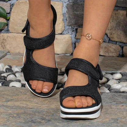 Sandales orthopédiques femme en Maille - Confort Orthopédique