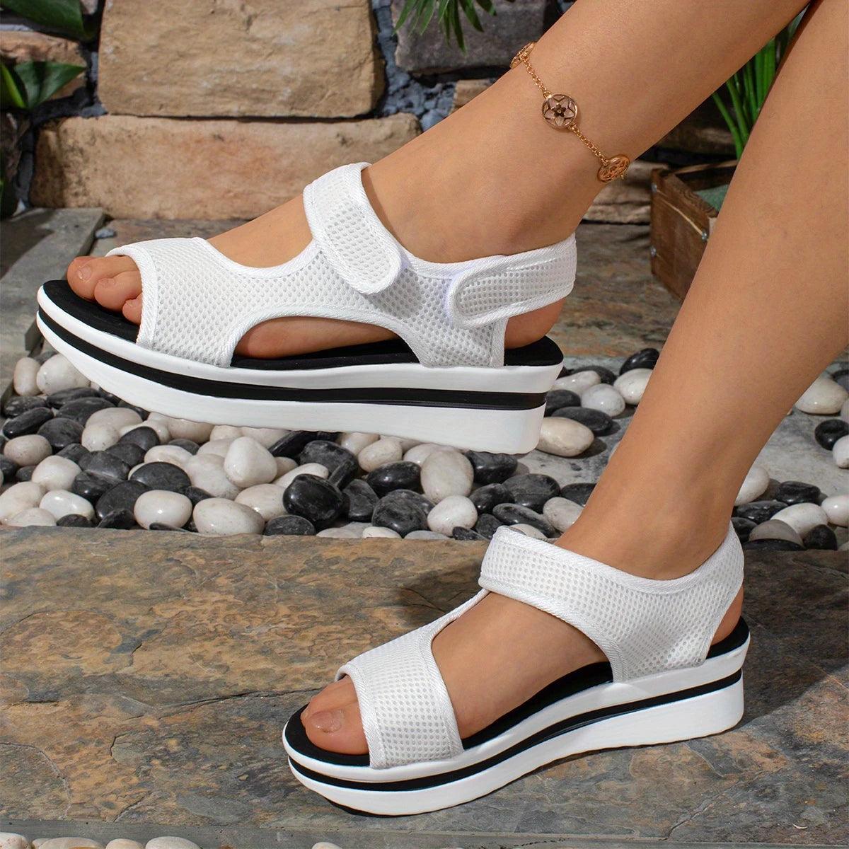 Sandales orthopédiques femme en Maille - Confort Orthopédique