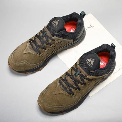 Chaussures de Randonnée en Cuir Suédé pour Hommes – Robustesse et Style en Plein Air 🌄👞 - Confort Orthopédique