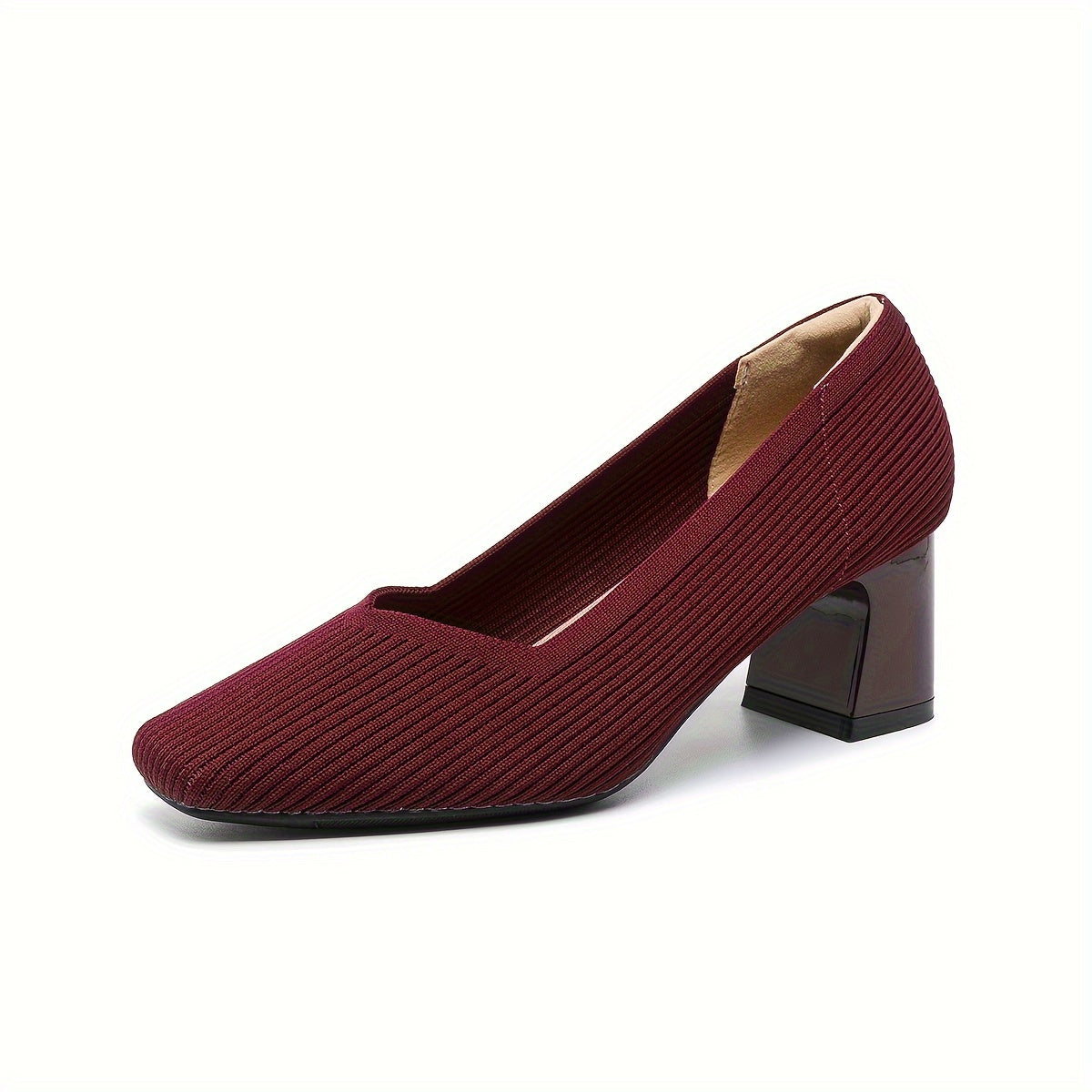 Marie™ – Escarpins confortables à talon stable pour un maintien sans douleur - Abricot Noir / 35