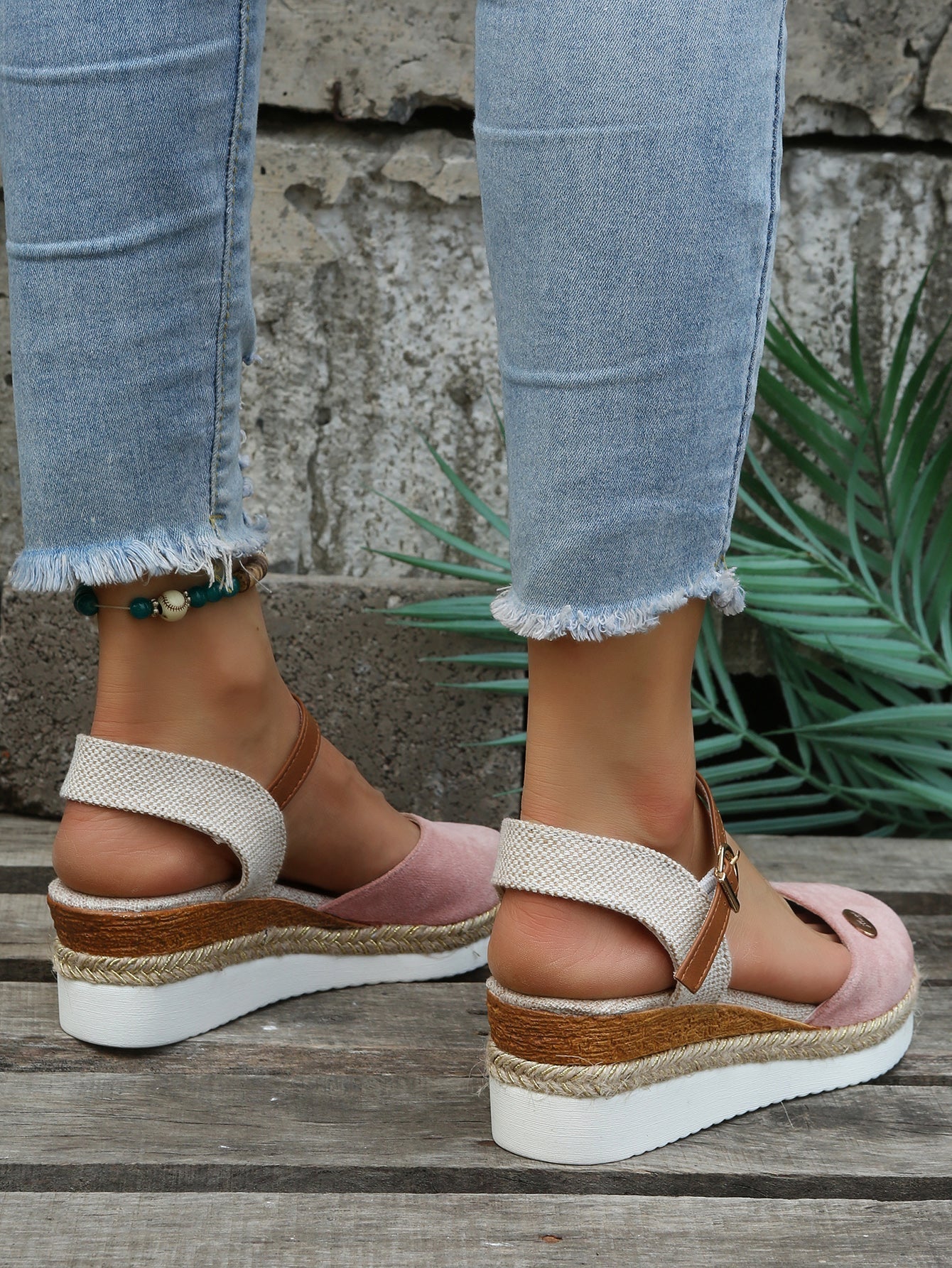 Espadrilles orthopédiques chic pour femmes - Marron / 40