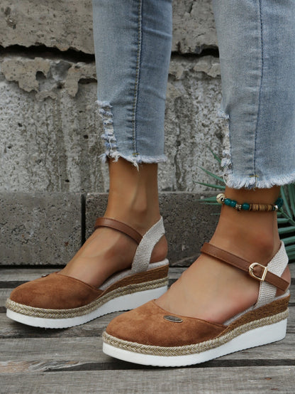 Espadrilles orthopédiques chic pour femmes - Marron / 36