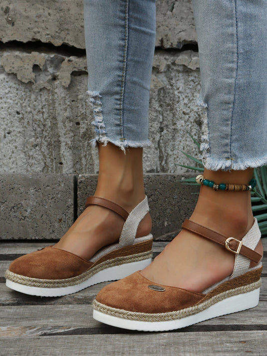 Espadrilles orthopédiques chic pour femmes - Marron / 36