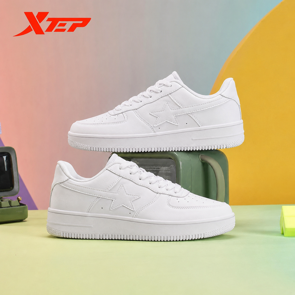 Chaussures orthopédiques hommes à LACETS EN CUIR TRIPLE BLANC pour Hommes