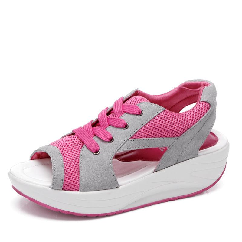 Sandales de Marche Femme Tongs Plateforme Bout Ouvert Compensée Sandales de Marche Femme Tongs Plateforme Bout Ouvert Compensée