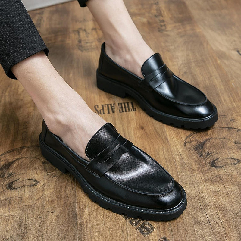 Chaussures provoquées classiques en cuir pour hommes - Beko