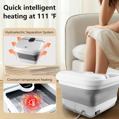 Bain de pied - Bassin pliable électrique avec massage et chauffage