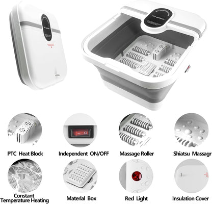 Bain de pied - Bassin pliable électrique avec massage et chauffage