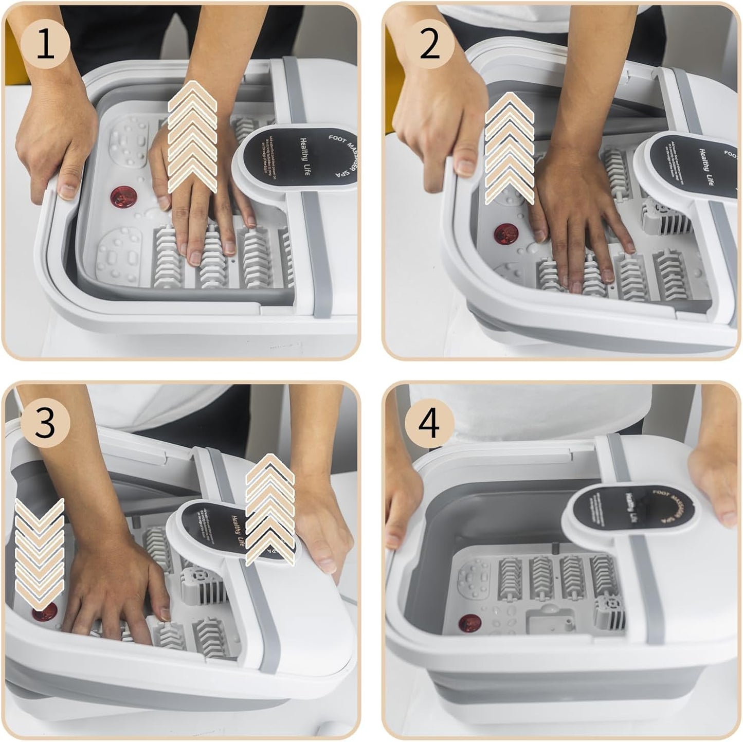 Bain de pied - Bassin pliable électrique avec massage et chauffage