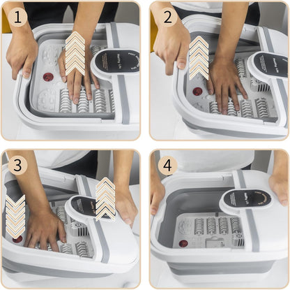 Bain de pied - Bassin pliable électrique avec massage et chauffage