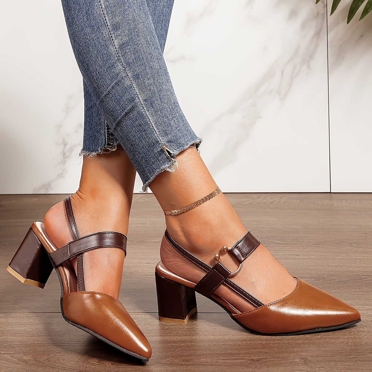 Claudette™ – Escarpins à bride élégants et confortables - Vert / 35