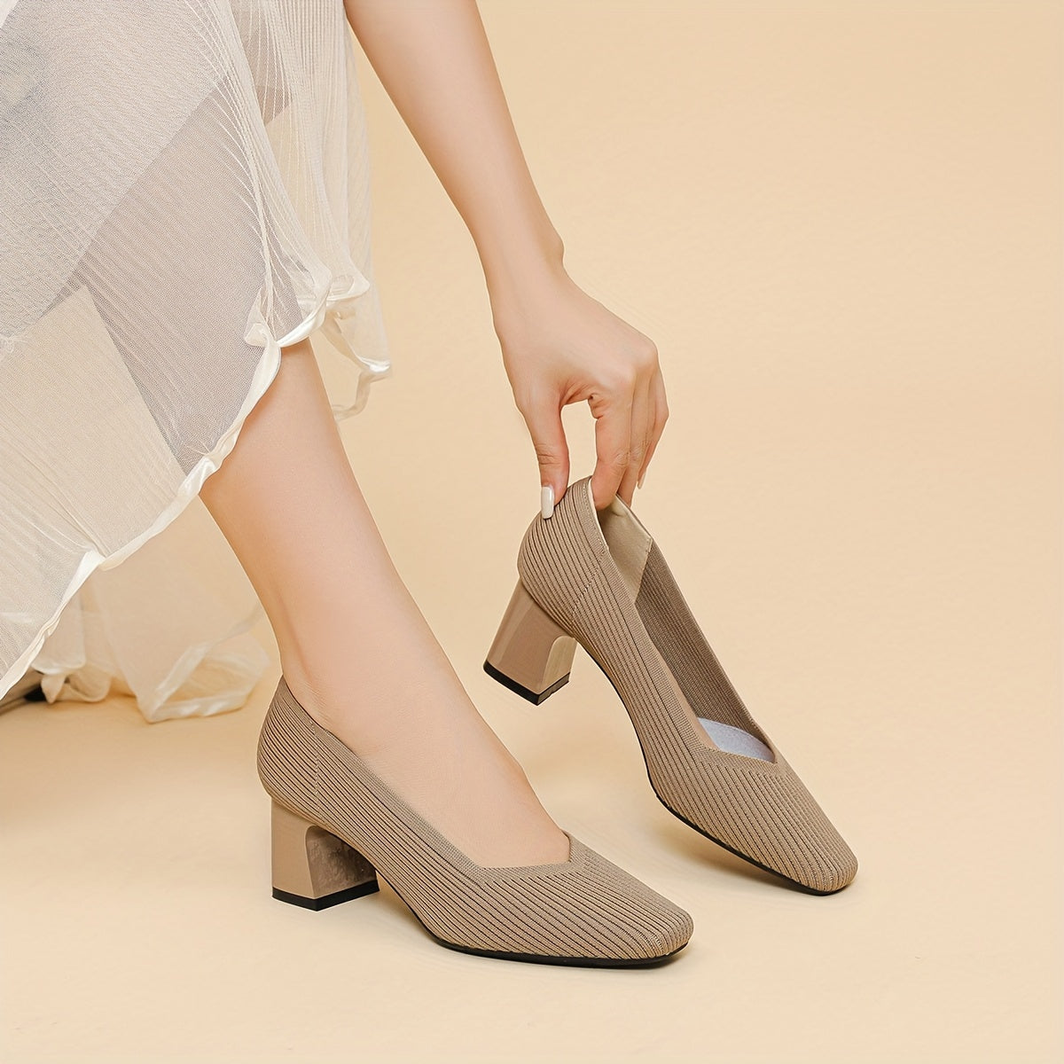 Marie™ – Escarpins confortables à talon stable pour un maintien sans douleur - Bleu / 36