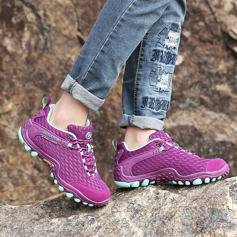 Chaussures orthopédiques en cuir de randonnée en plein air pour Femmes - Tex