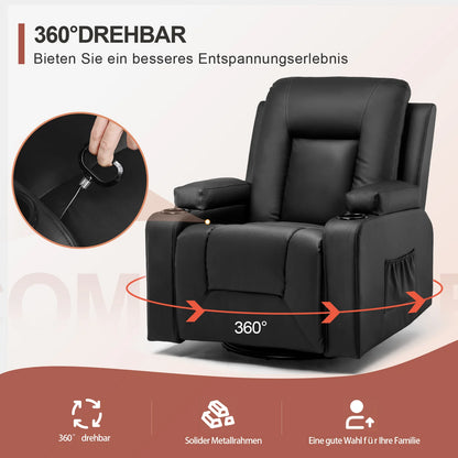 Fauteuils orthopédiques : relax inclinable avec repose-go - Marron / Un Siège