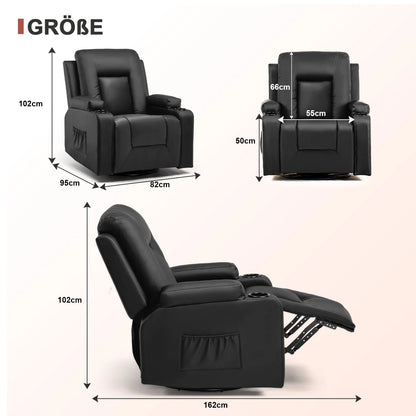 Fauteuils orthopédiques : relax inclinable avec repose-go - Gris Foncé / Un Siège