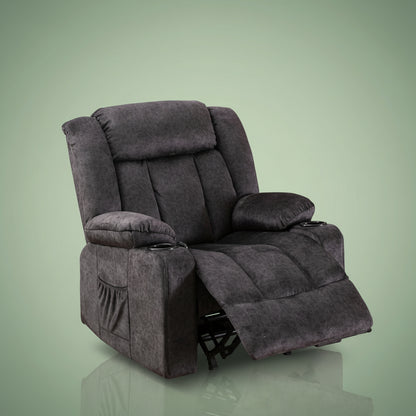 Fauteuils orthopédiques - Fauteuil relax avec repose-pieds et porte-go - Marron