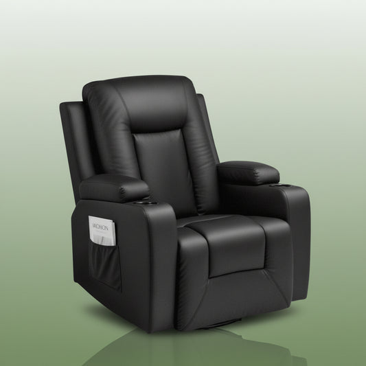 Fauteuils orthopédiques : relax inclinable avec repose-go - Noir / Un Siège