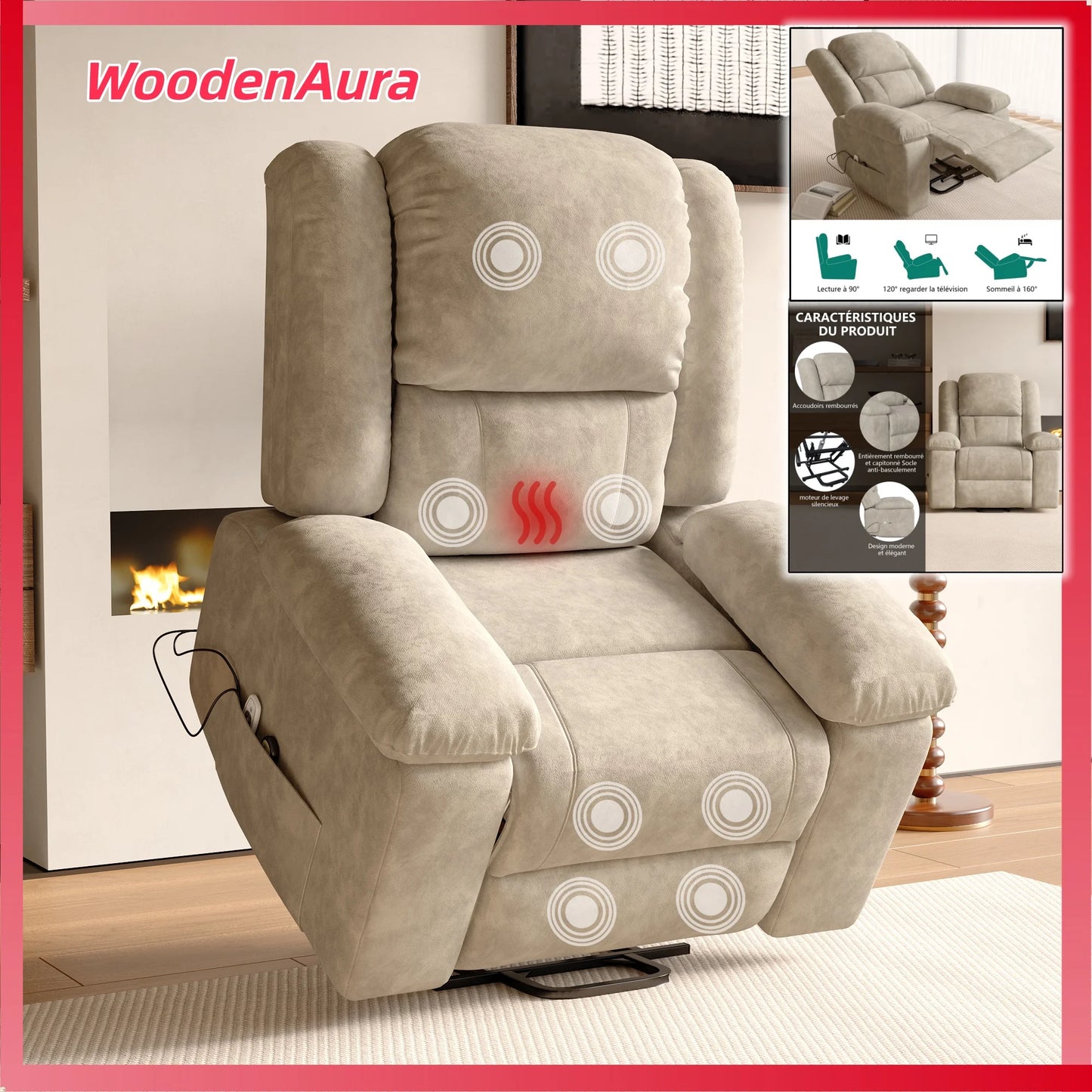 Fauteuils orthopédiques - Relax électrique avec massage intégré - Image 5