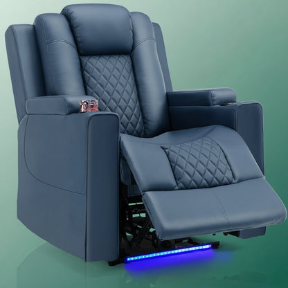 Fauteuils orthopédiques - Relax avec massage et LED - Bleu / Un Siège