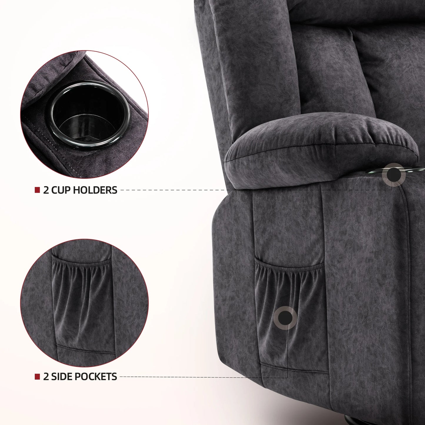 Fauteuils orthopédiques - Fauteuil relax avec repose-pieds et porte-go - Image 6