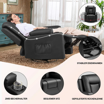 Fauteuils orthopédiques : relax inclinable avec repose-go - Bleu / Un Siège