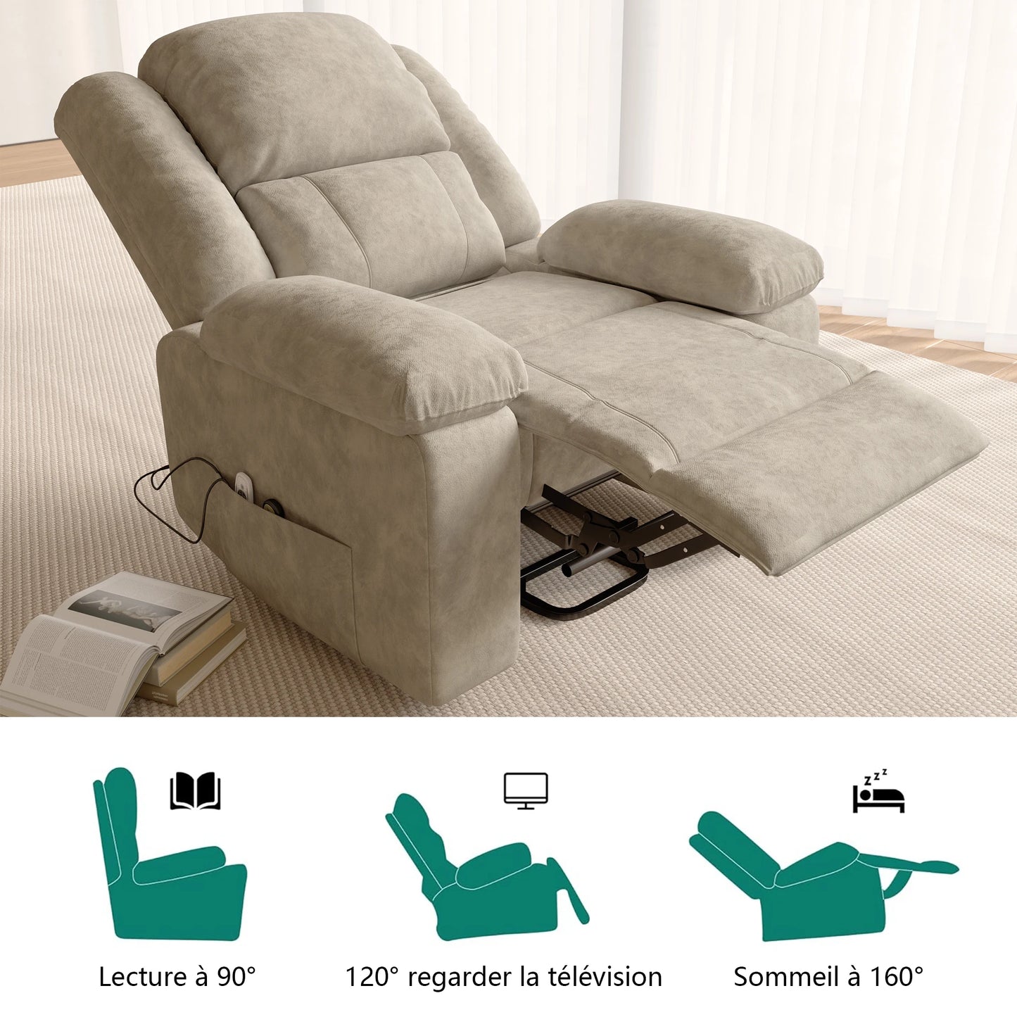 Fauteuils orthopédiques - Relax électrique avec massage intégré - Image 4