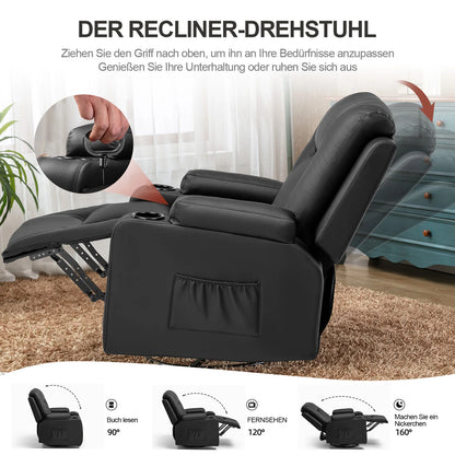 Fauteuils orthopédiques : relax inclinable avec repose-go - Blanc / Un Siège