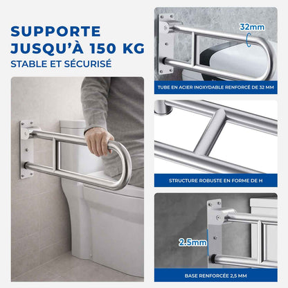Barre Murale Escamotable pour WC - Image 2