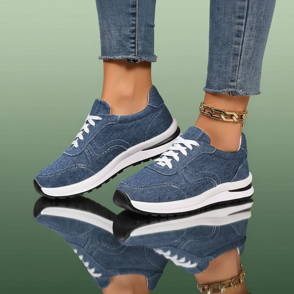 Basket en jean femme - 36 / Bleu marine