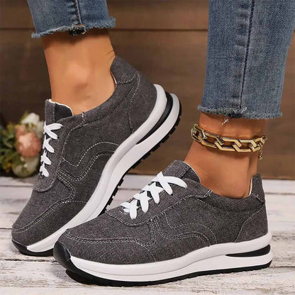 Basket en jean femme - 36 / Anthracite