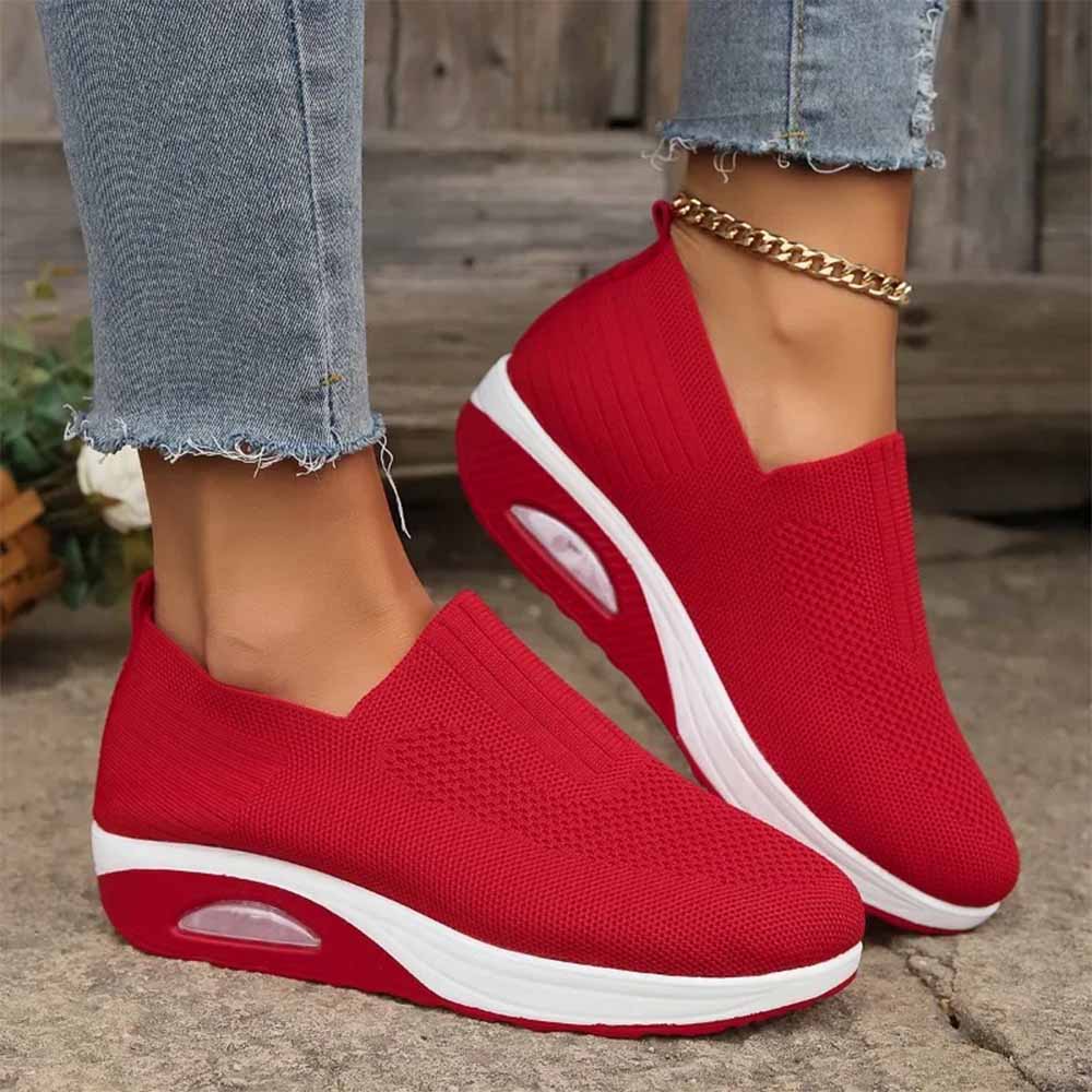 Basket respirante femme - 36 / Rouge