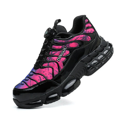Baskets de Sécurité Homme Style Tn Requin avec Fermeture à Bouton Rotatif - Noir / 43