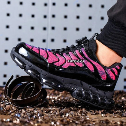 Baskets de Sécurité Homme Style Tn Requin avec Fermeture à Bouton Rotatif - Noir / 45