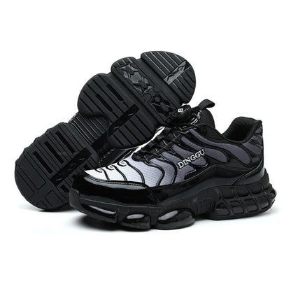 Baskets de Sécurité Homme Style Tn Requin avec Fermeture à Bouton Rotatif - Noir / 47