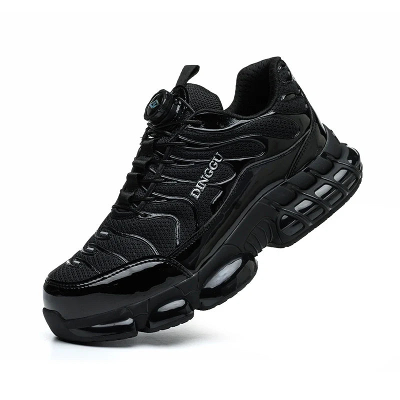 Baskets de Sécurité Homme Style Tn Requin avec Fermeture à Bouton Rotatif - Noir / 48