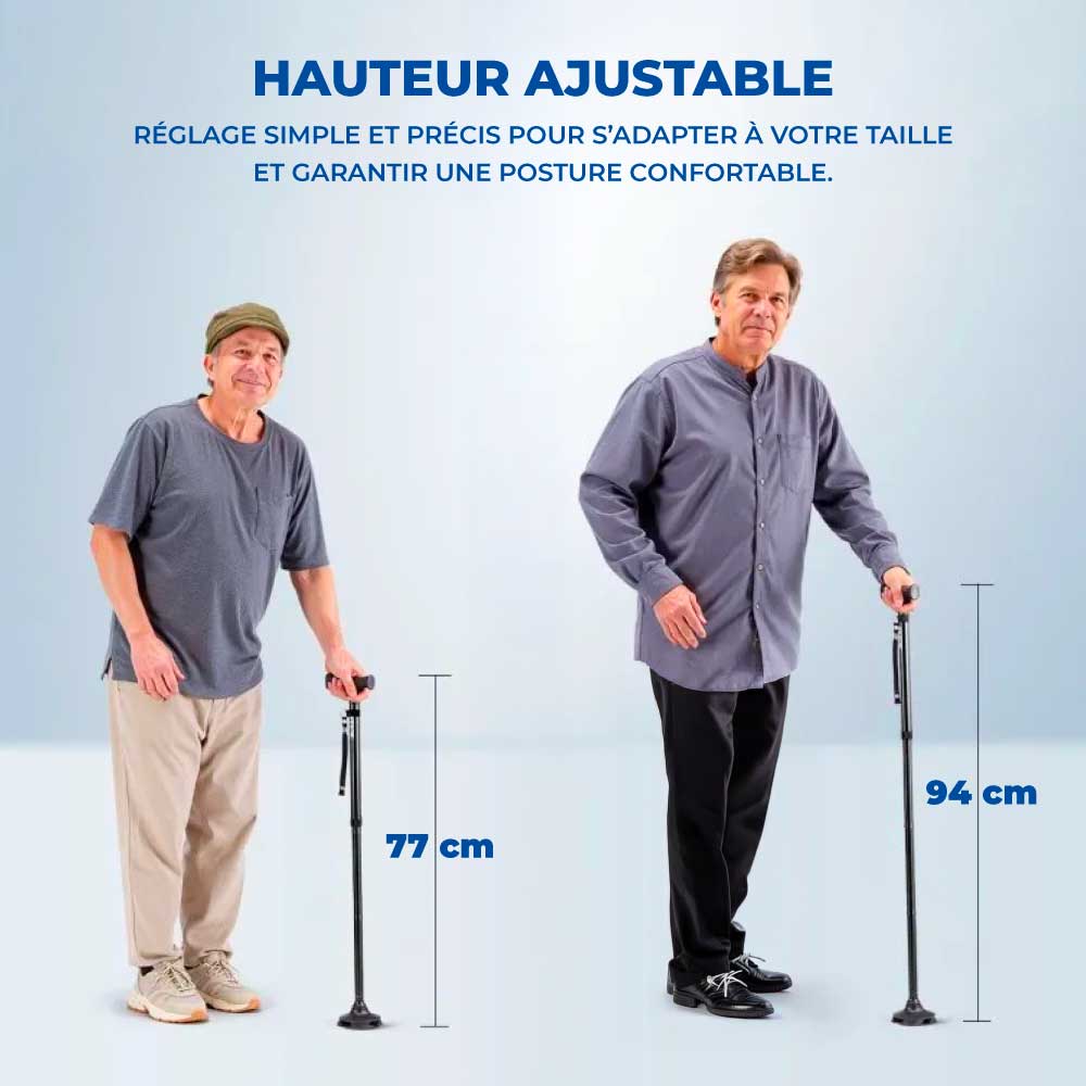 Canne de Marche Quadripode Pliable - Image 4