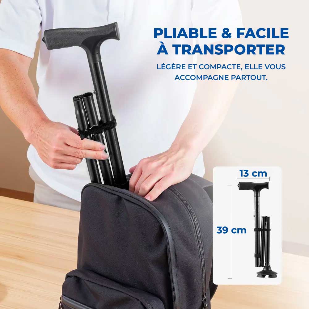 Canne de Marche Quadripode Pliable - Image 6