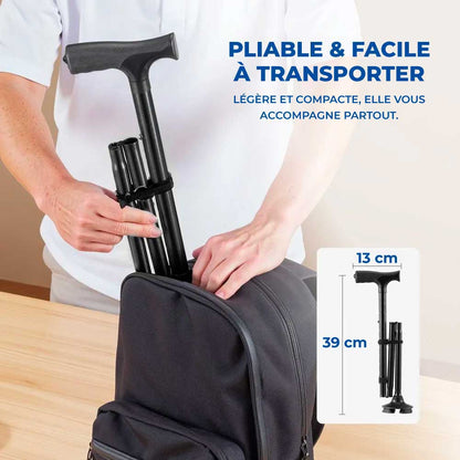Canne de Marche Quadripode Pliable - Image 6