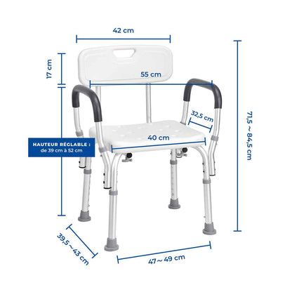 Chaise de Douche Senior Ajustable - Image 7