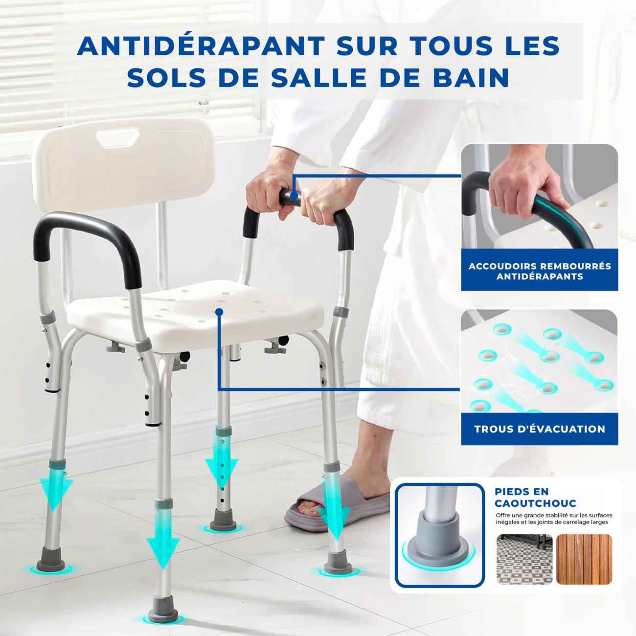 Chaise de Douche Senior Ajustable - Image 3