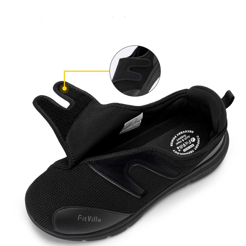 Chaussure orthopédique femme type pharmacie - 43 / Noir